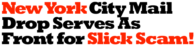 Slick NY City Mail Scam
