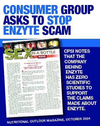 Consumer Group Letter Requesting FTC Stop Enzyte