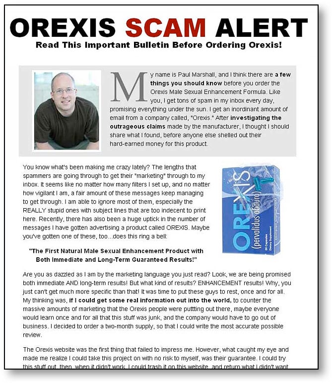 Orexis Scam Alert