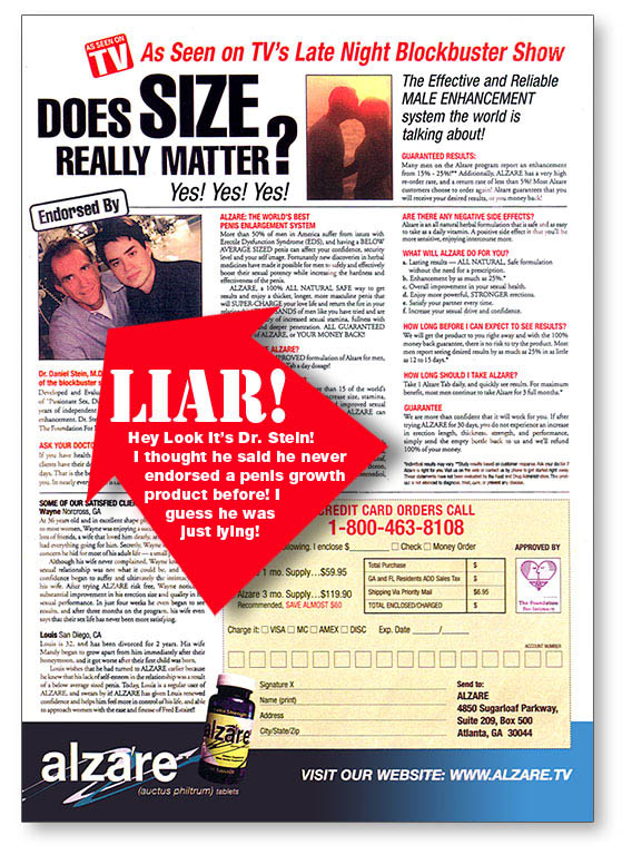 Extenze Liar Advertisment